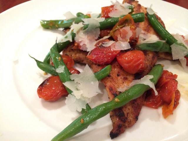 Grilled Chicken with a Warm Green Bean Salad